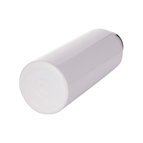 Rozsdamentes acél termosz 750ml bambusz kupakkal szublimációs feliratozáshoz - fehér