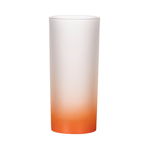 Verre dépoli pour sublimation 200ml - dégradé orange 