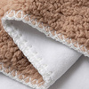 Minky-peitto, jossa on Sherpa-vuori sublimaatiota varten - khaki värinen