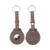 Leather key ring with belt / AirTag case for sublimation - gray