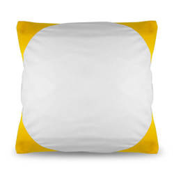 Housse de coussin Funky 40 x 40 cm jaune Sublimation Transfert Thermique