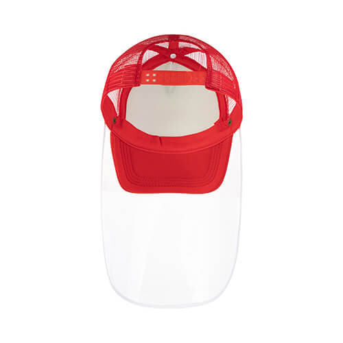 Una gorra para una visera para sublimación - rojo