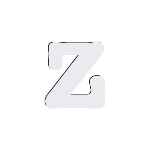 Dekorativt bogstav i MDF til sublimering 10 cm Z