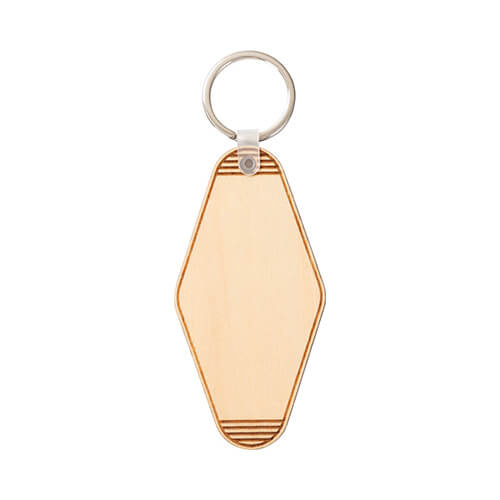 Double-sided plywood key ring for sublimation - Retro Motel