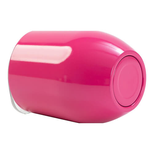 360 ml krus til gløgg til sublimering - pink med låsbart drikkehul