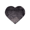 Two-colour sequins for sublimation printing and textile applications – black heart 22 x 19,5 cm