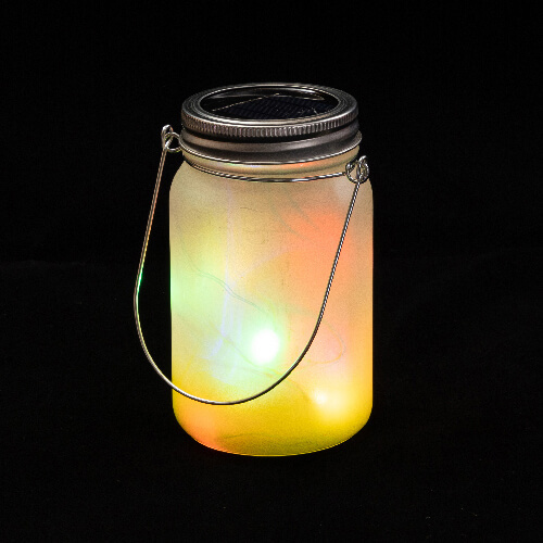 Latern 450 ml metallist käepidemega - laimiroheline gradient