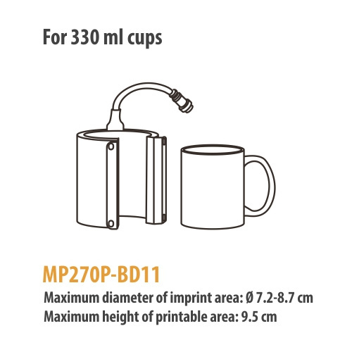 330 ml kopjesverwarmer voor Elite Pro / Pro Max persen