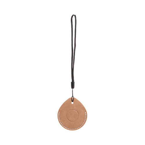 Hanger - druppel / AirTag etui voor sublimatie - bruin