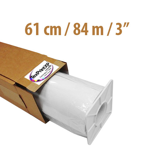 TexPrintXP-HR papirrulle 61 cm x 84 m spole 3" Sublimering Termisk overførsel