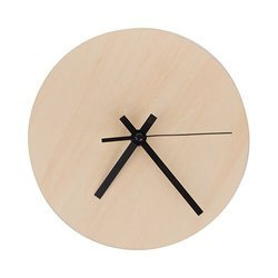 Reloj de madera contrachapada Ø 20 cm para sublimación