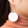 Earrings made of MDF for sublimation - circle