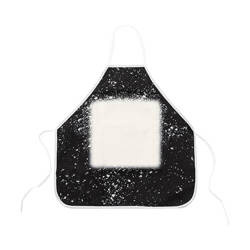 Linen apron Bleached Starry Black for sublimation