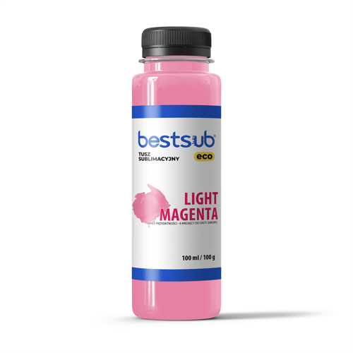 BestSub Eco sublimeringsblæk - Light Magenta 100 ml 