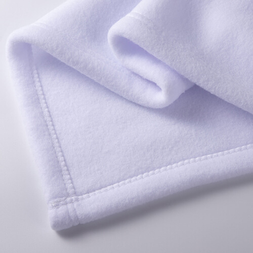 Κουβέρτα fleece 203 x 152 cm για εξάχνωση - λευκό