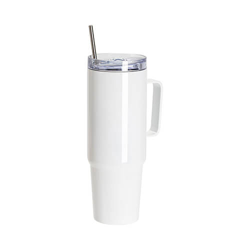 Rozsdamentes acél termosz 1080 ml szublimációhoz - fehér