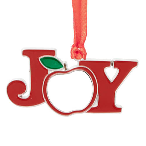 Metāla piekariņš eglītei sublimācijai - JOY