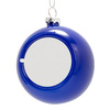 Kerstboom kerstbal Ø 7.8 cm voor sublimatie - blauw glanzend