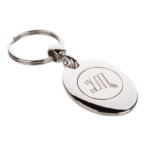 Keychain with a token to the basket for sublimation printing