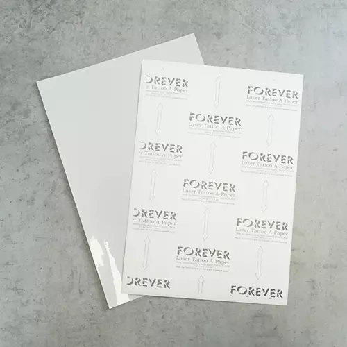 Forever Laser Tattoo Paper - sæt, A4 tatoveringspapir og film