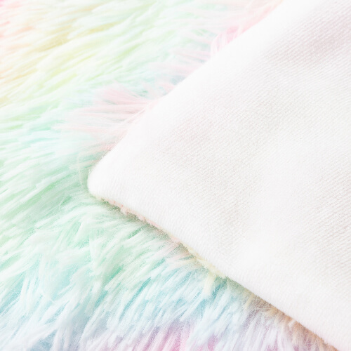 Colorful pillowcase 40 x 40 cm in long-haired fleece and microfiber for sublimation