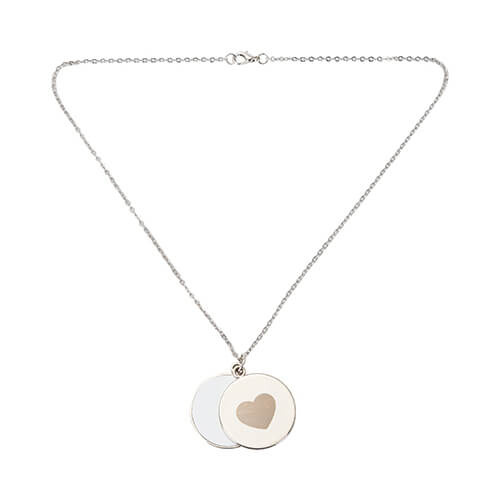 Szublimációs kerek medál - szív