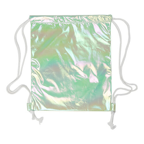 Ryggväska 33 x 42 cm för sublimering - holoeffekt - grön
