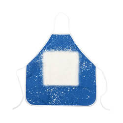 Linen apron Bleached Starry Blue for sublimation