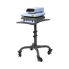 Universal heat press stand on wheels