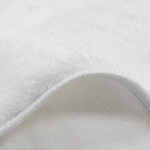 Couverture Minky à capuche pour sublimation - blanc