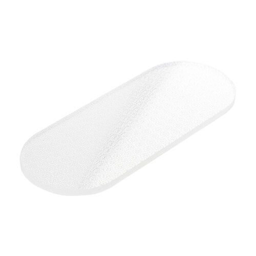 Glasfotfil för sublimering - rektangel med rundade hörn