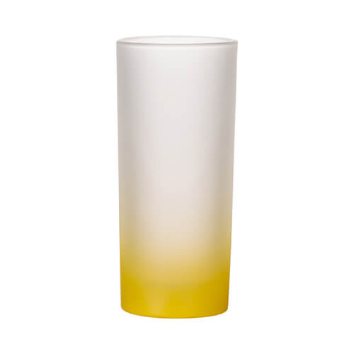 Verre dépoli pour sublimation 200 ml - dégradé jaune