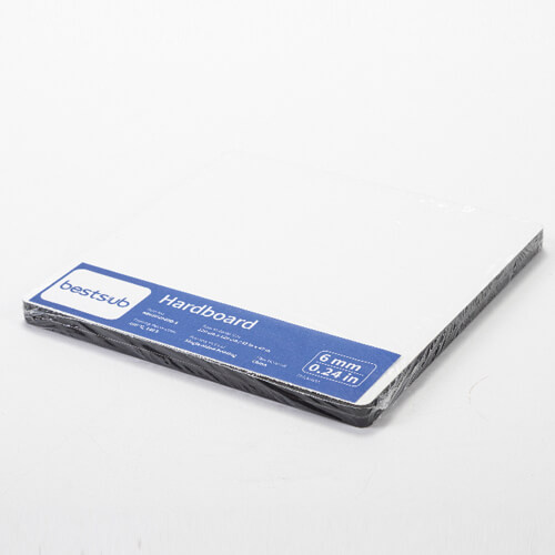 Kiudplaat sublimatsiooni jaoks 20 x 20 x 0,6 cm - 2 tk. - helepruun selg