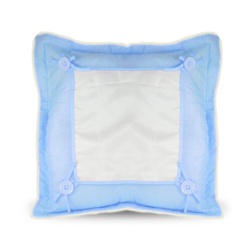 Superkwaliteit kussensloop 40 x 40 cm blauw sublimatie thermo transfer