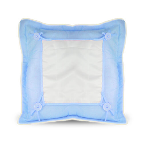 Housse de coussin Super Quality 40 x 40 cm bleu Sublimation Transfert Thermique