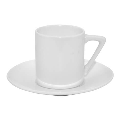 Taza de 85 ml con platillo para sublimación