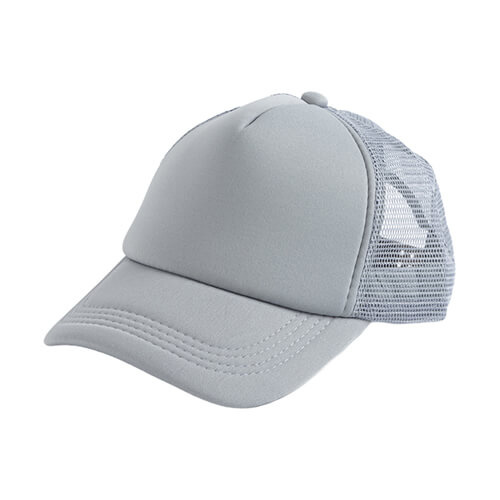 Casquette de camionneur adulte en couleur pour sublimation et transfert thermique - gris