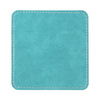 Leather square cup pad for sublimation - green