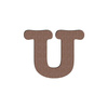 Decoratieve letter in MDF voor sublimatie 10 cm U