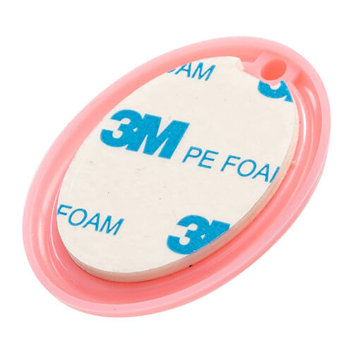 Kleine plastic hanger voor sublimatie - roze ovaal