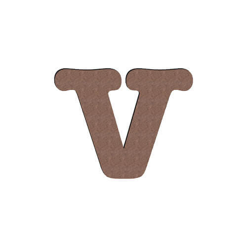 Koristeellinen kirjain MDF-levystä sublimaatiota varten 15 cm V
