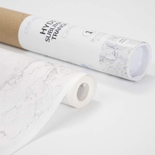 Craft Express hidrosublimācijas folija - balta marmora krāsa