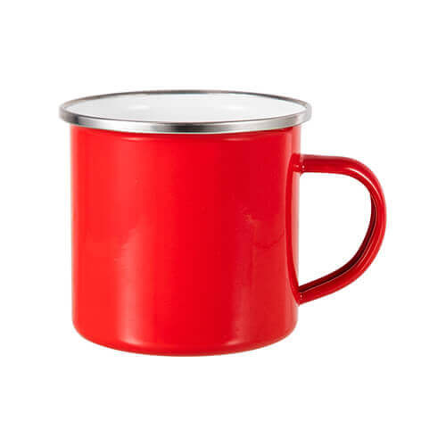 Metalen mok 360 ml voor sublimatie - rood