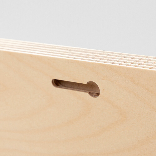 Square plywood photo frame for sublimation - 25.4 x 25.4 cm