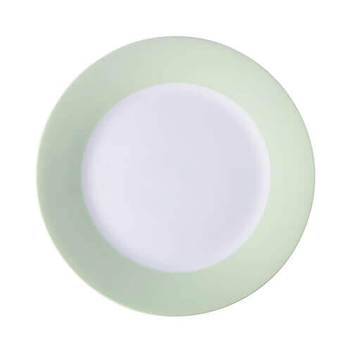 Assiette 20,5 cm avec bords vert clair sublimable