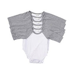Body infantil con mangas largas para sublimación - mangas grises