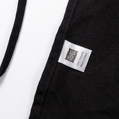 Black apron with pocket for adults for sublimation