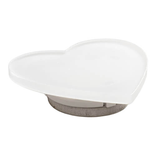 Akrylbadge med färgad LED-bakgrundsbelysning för sublimering - hjärta