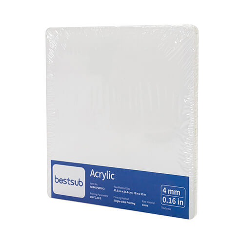 Akril za sublimacijo 20 x 20 x 0,4 cm - 2 kosa.