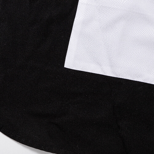 Tablier noir avec poche pour adultes pour sublimation